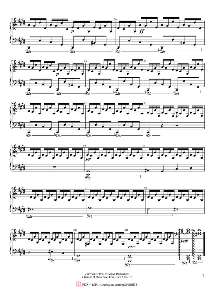 Page 7 of the piano sheet music PDF Piano – Fantaisie-Impromptu Piano by Frédéric Chopin