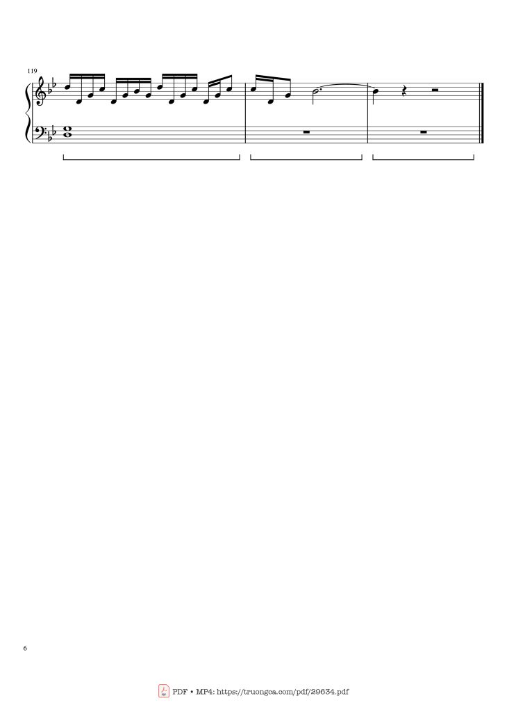 Page 6 of the piano sheet music PDF Piano – Unravel Piano by Composed by TK Arranged by Roger Nguyen Edited by Max Tan