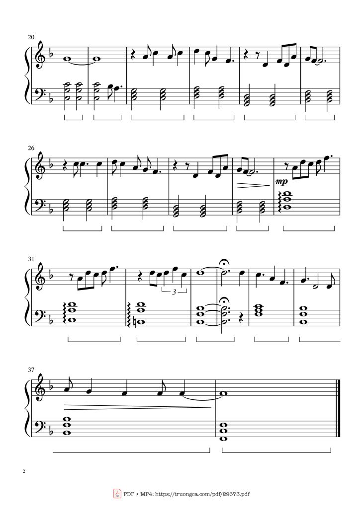 Page 2 of the piano sheet music PDF Piano – Your Song Piano Easy by Elton John
