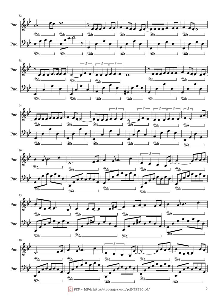 Page 3 of the piano sheet music PDF – It