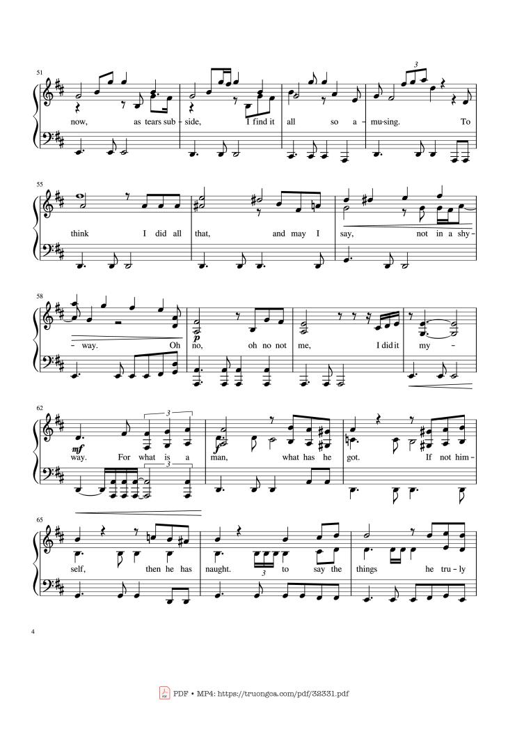 And now, the end is near, And so I face, the final curtain., Trang 4