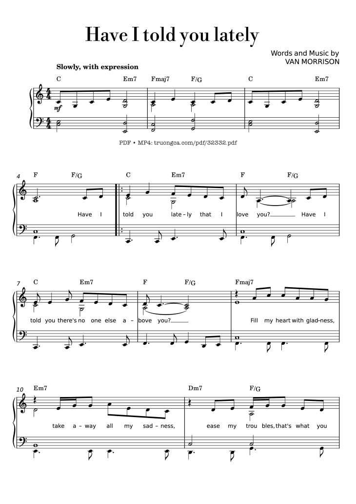 Have I told you lately that I love you?, Trang 1