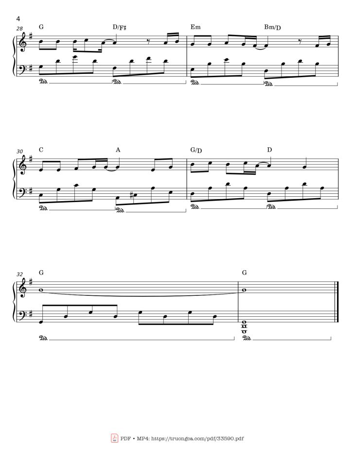 Page 4 of the piano sheet music PDF – Có nhau trọn đời Piano by Đức Trí