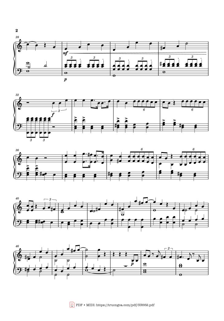 Page 2 of the piano sheet music PDF Piano – Golden Kpop Demon Hunters Piano by Arranged by Txantoni