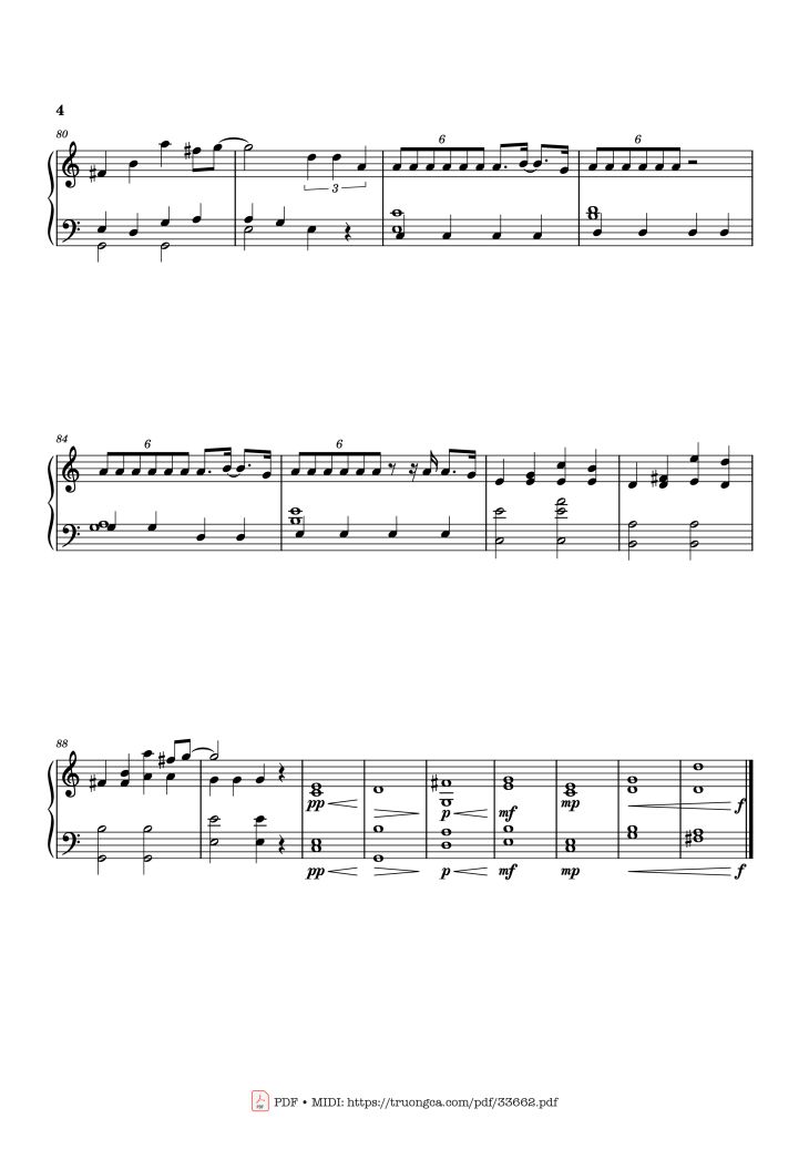 Page 4 of the piano sheet music PDF Piano – Golden Kpop Demon Hunters Piano by Arranged by Txantoni