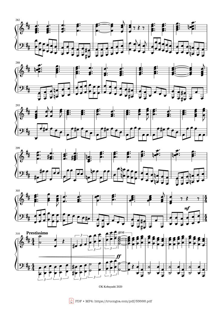 Page 13 of the piano sheet music PDF Piano – Beethoven Medley for classical Piano beginners by Ludwig van Beethoven