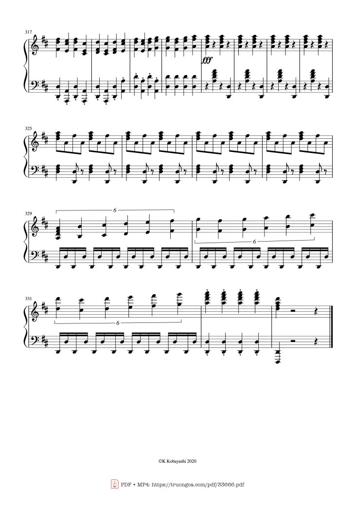Page 14 of the piano sheet music PDF Piano – Beethoven Medley for classical Piano beginners by Ludwig van Beethoven