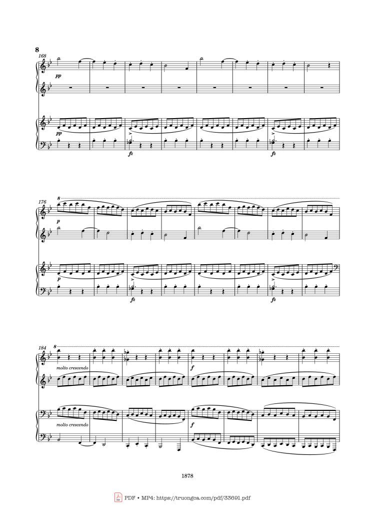 Page 8 of the piano sheet music PDF Piano – Slavonic Dances Op. 46 No. 8 Piano Four Hands by Antonin Leopold Dvorak