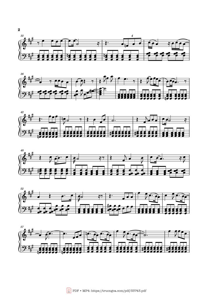Page 2 of the piano sheet music PDF – Please Come Home For Christmas Piano by Eagles