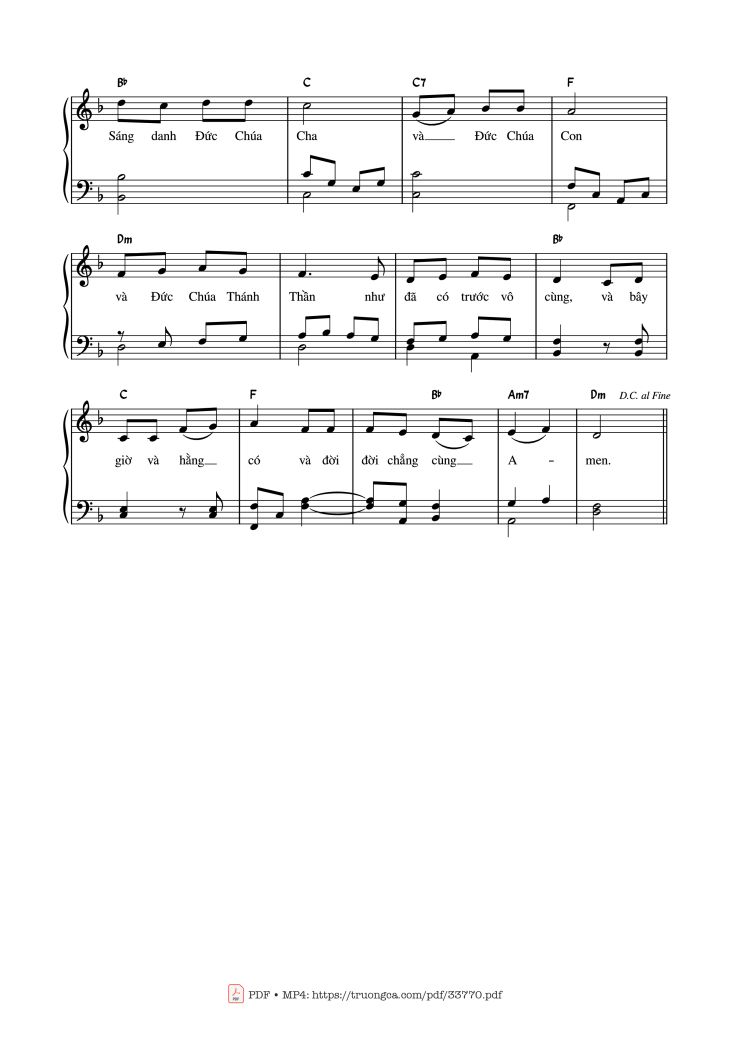 Page 2 of the piano sheet music PDF – Tôi Đã Thấy Nước Piano by ĐGM. Nguyễn Văn Hòa