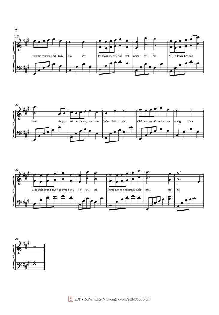 Trên trời cao con rớt xuống đây, há được làm em bé xíu của mẹ nè, Trang 2