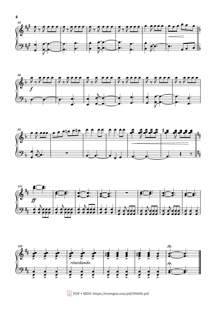 Page 3 of the piano sheet music PDF Piano – Up Is Down (Pirates of the Caribbean) by Hans Zimmer
