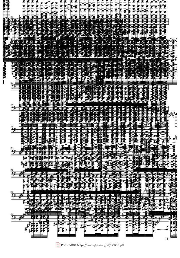 Page 11 of the piano sheet music PDF Piano – U.N. Owen Was Her? - Death Waltz by Touhou