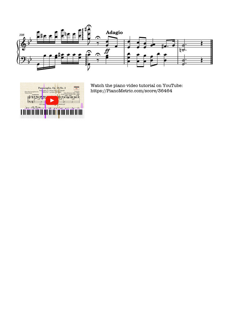 Page 10 of the piano sheet music PDF Piano – Johan Halvorsen Passacaglia, Op. 20 No. 2 (Piano Solo) by Johan Halvorsen
