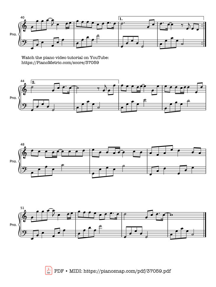 Page 3 of the piano sheet music PDF Piano – 五十年以后 - 海来阿木 Piano by 海来阿木