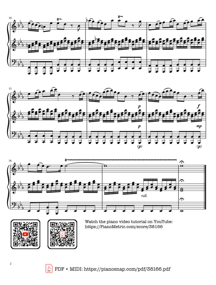 Page 2 of the piano sheet music PDF – The Four Seasons - L