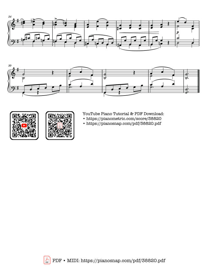 Page 2 of the piano sheet music PDF – Mama, Children