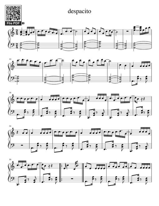 Despasito Piano Klasik