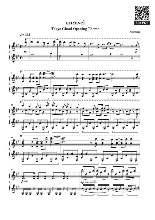 unravel Piano - Animenz