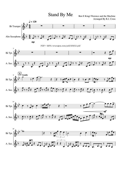 Stand By Me Piano - Ben E King/ Florence And The Machine