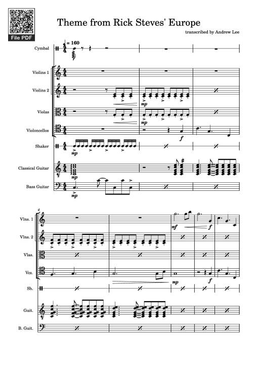 Theme from Rick Steves' Europe Piano