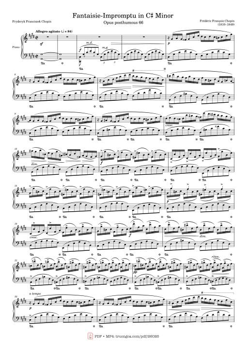 Fantaisie-Impromptu in C♯ Minor Piano