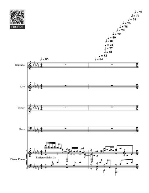 Sheet Music PDF for Damgo Man Lang – Eutiquio Solis, Jr. Damgo man lang Piano
