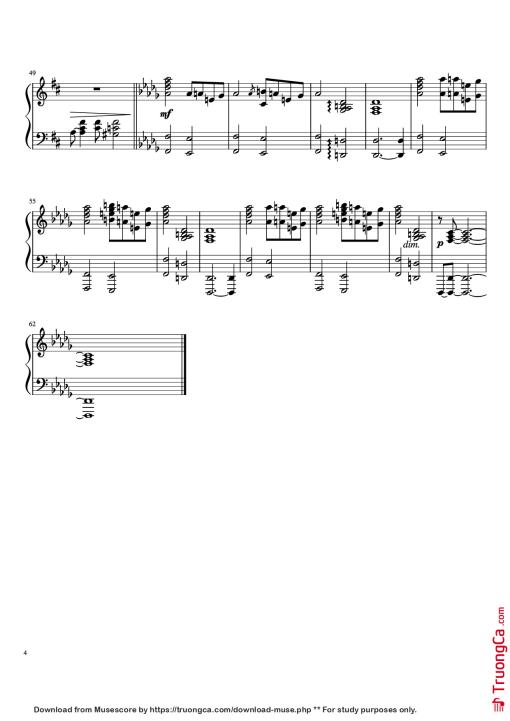 Page 4 of the piano sheet music PDF Piano – Congratulations (feat. Bilal) Piano by Ethan West