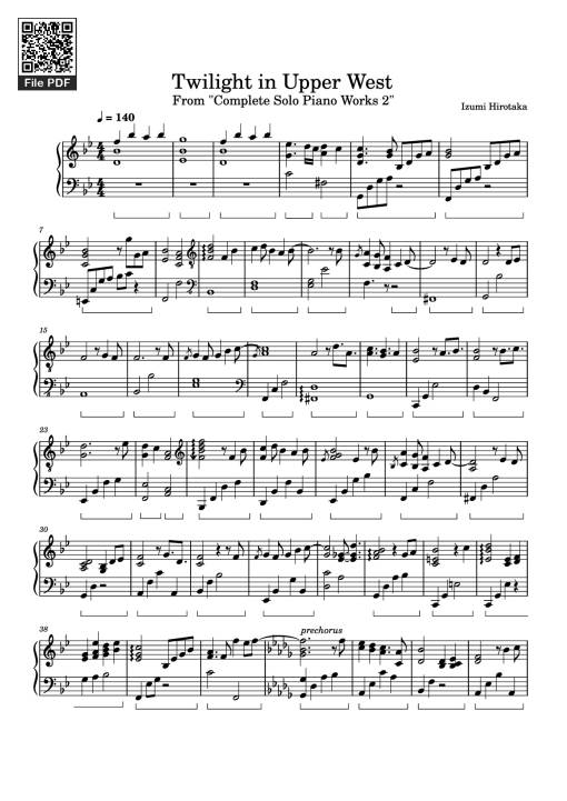 Twilight in Upper West Piano