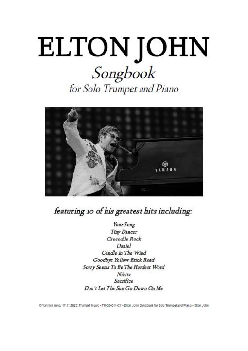 Sheet Music PDF for Elton John Songbook for Solo Trumpet and Piano