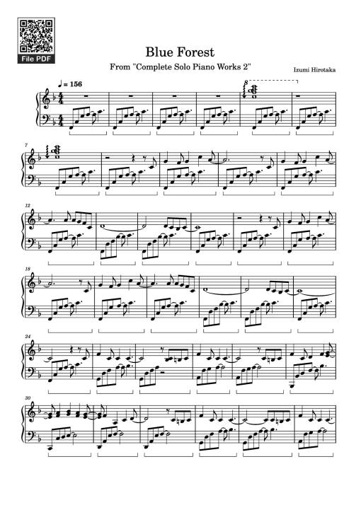 Blue Forest Piano - Izumi Hirotaka
