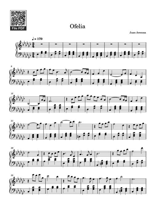 Ofelia Piano - Juan Arenosa
