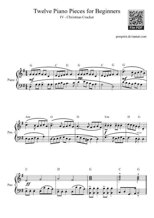 Twelve Piano Pieces for Beginners