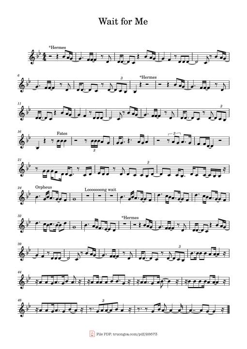 Wait for Me Piano - Undefined