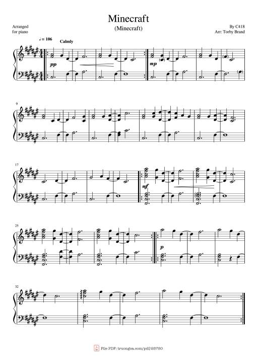 Minecraft Piano - C418