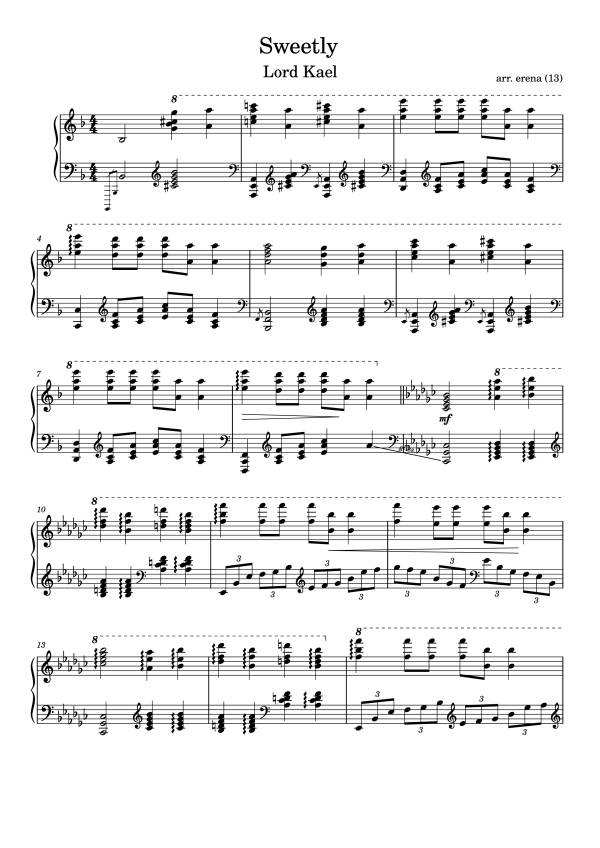 Sweetly Piano - Lord Kael