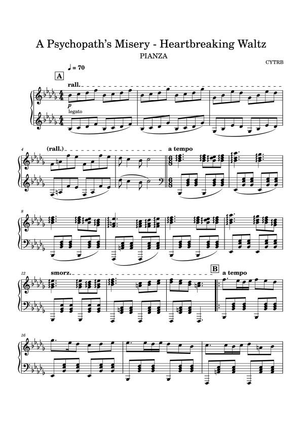 A Psychopath’s Misery - Heartbreaking Waltz Piano