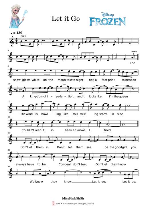 Let it Go Violin - Undefined