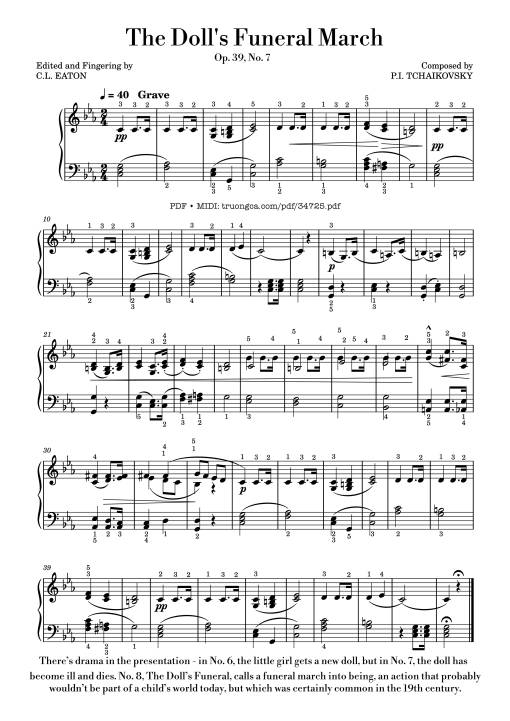 The Doll's Funeral March Piano