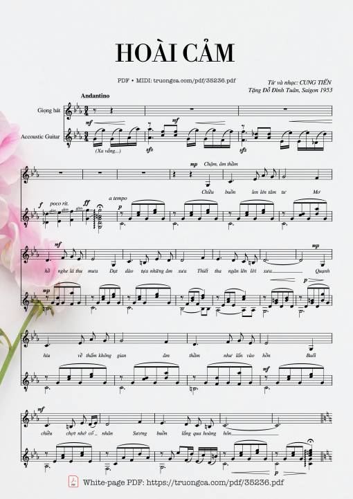 Hoài Cảm Guitar TAB