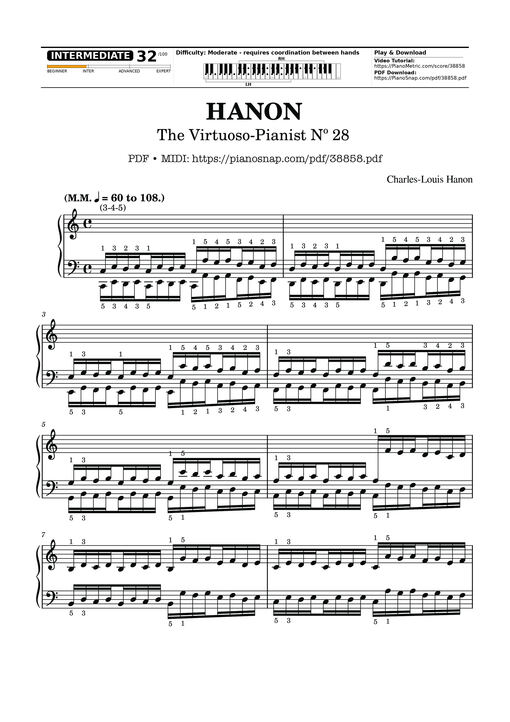Hanon - The Virtuoso Pianist No. 28