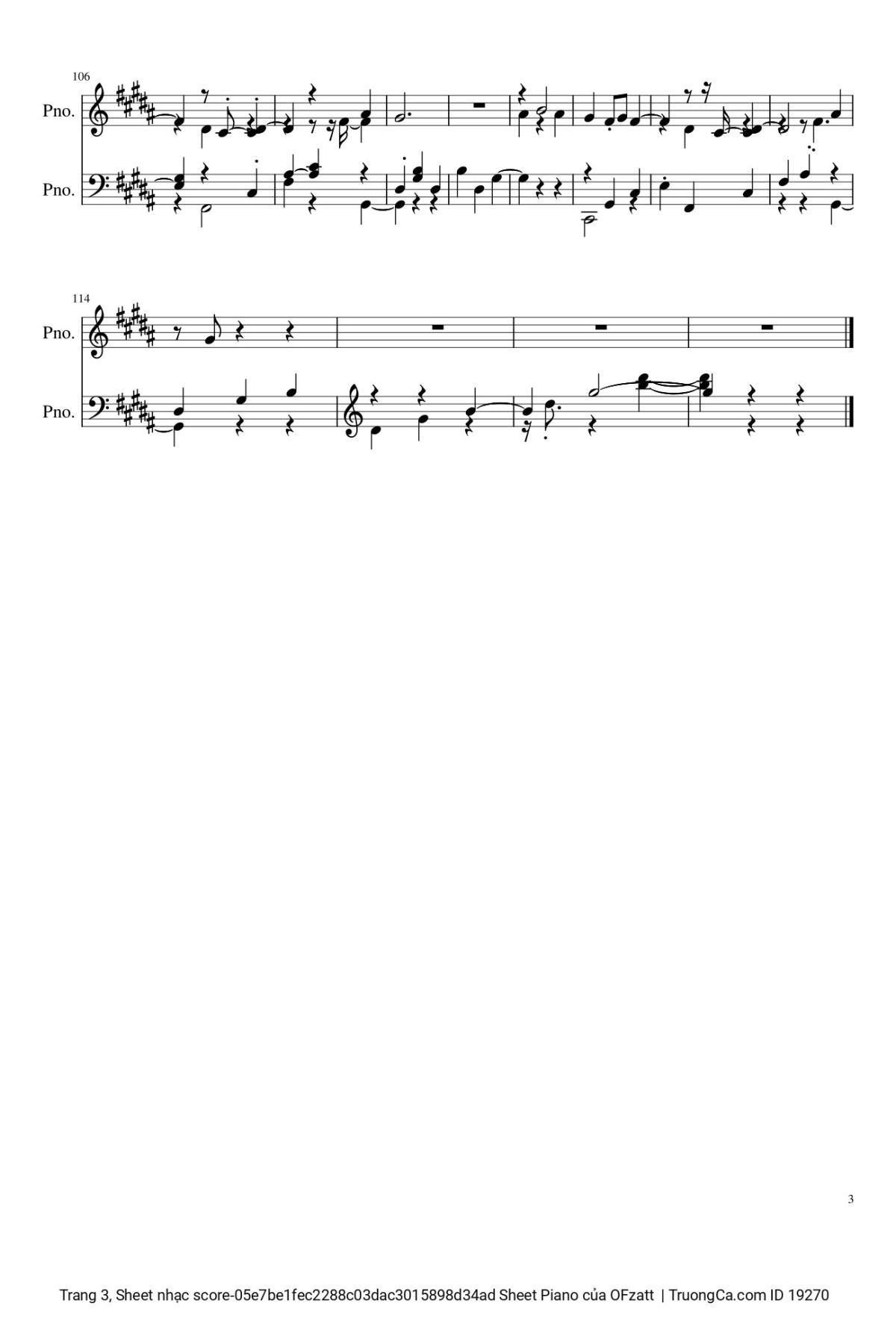 Page 3 of the piano sheet music PDF – Có Tất Cả Nhưng Thiếu Anh Sheet Piano by OFzatt