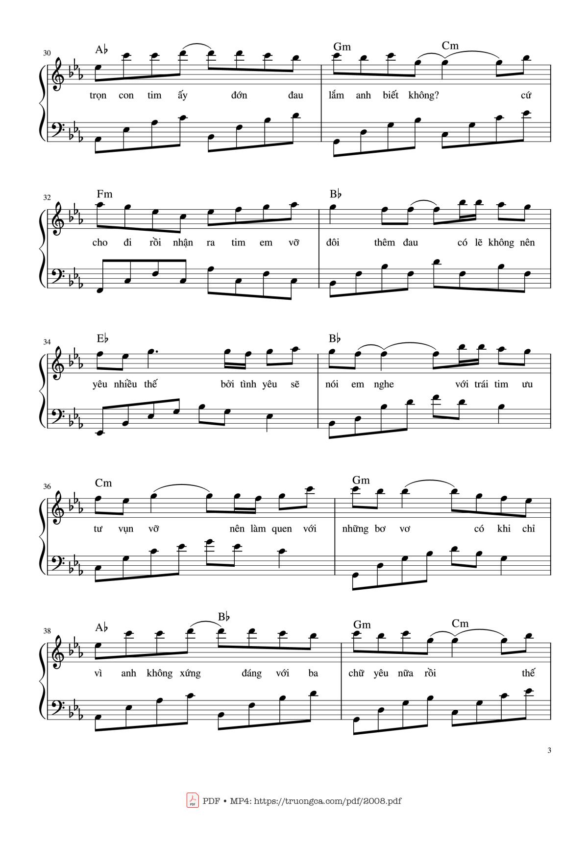 Đã bao giờ anh nghe có vài điều khi yêu, Trang 3