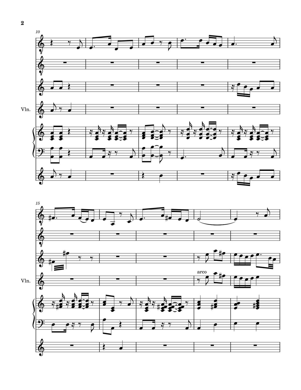 Page 2 of the piano sheet music PDF Piano Guitar Tab – Hiến Lễ Tình Yêu (hợp xướng Guitar, Harp, Violin, Piano, Xylophone) by Lm. Hoài Bắc