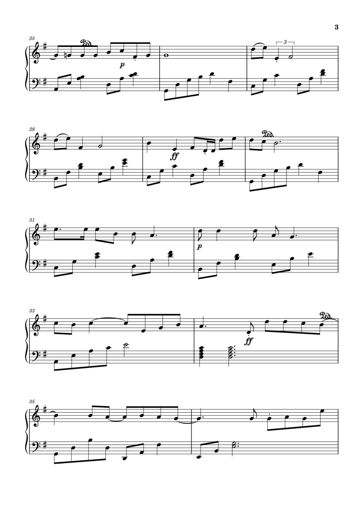 Page 3 of the piano sheet music PDF – Sài Gòn đau lòng quá Sheet Piano by Hứa Kim Tuyền