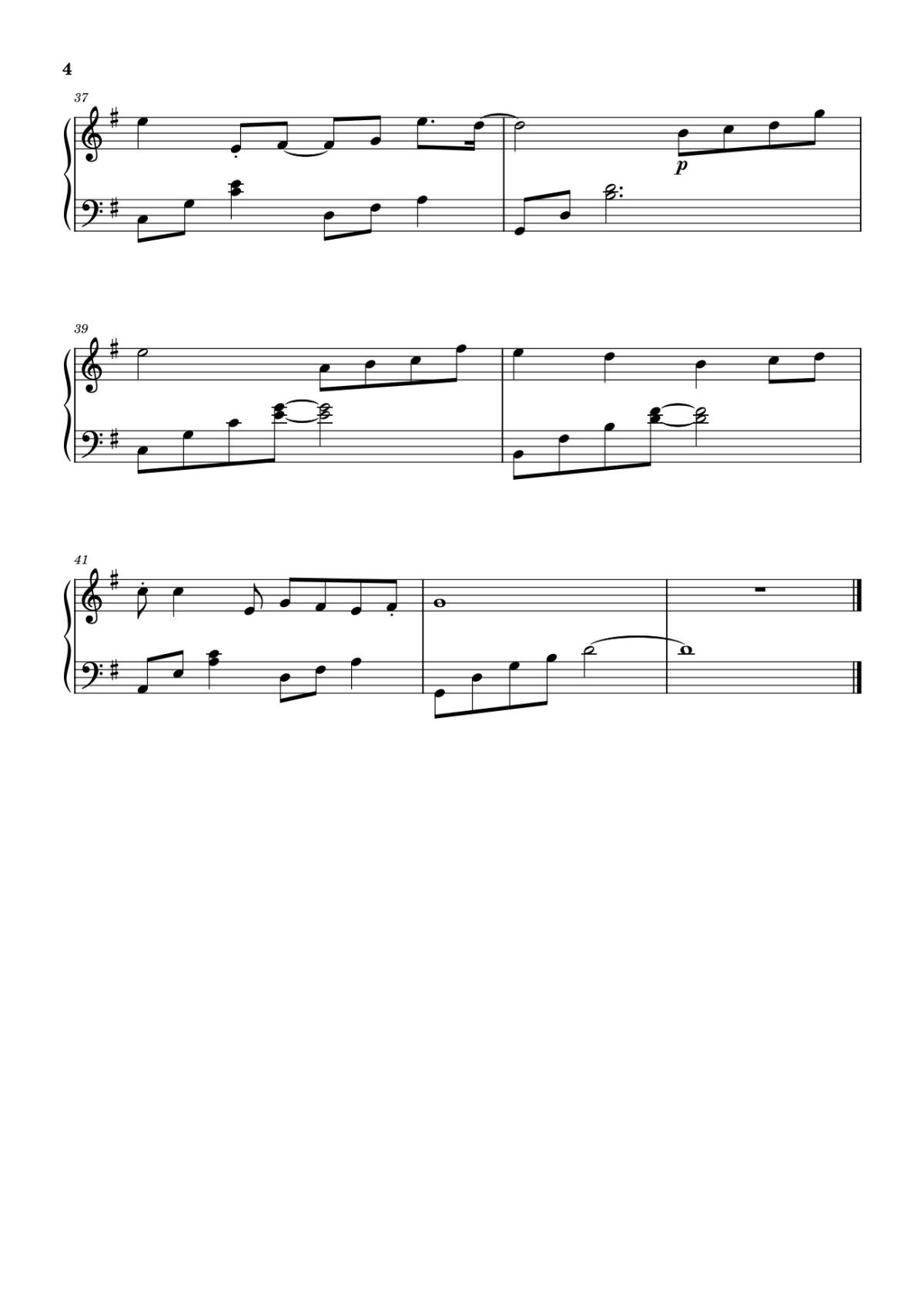 Page 4 of the piano sheet music PDF – Sài Gòn đau lòng quá Sheet Piano by Hứa Kim Tuyền