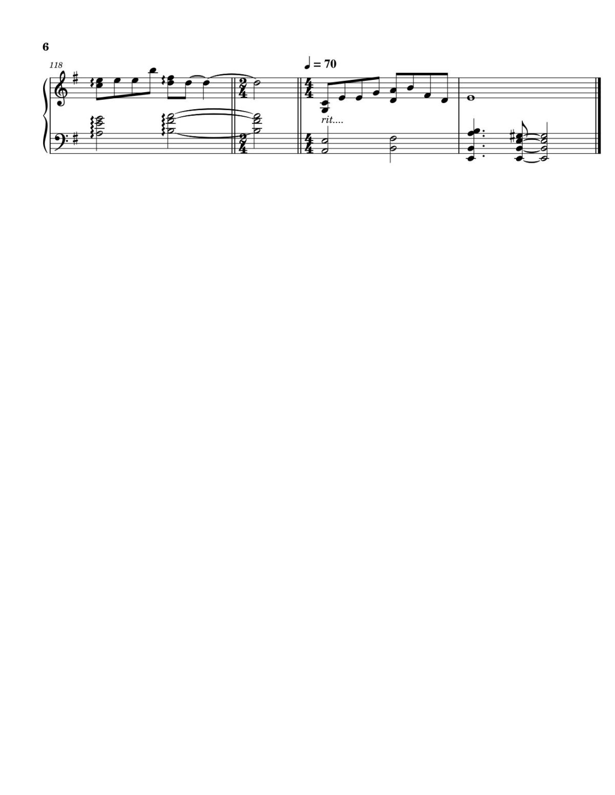 Page 6 of the piano sheet music PDF – A town with an ocean view - Joe Hisaishi Sheet Piano by Joe Hisaishi