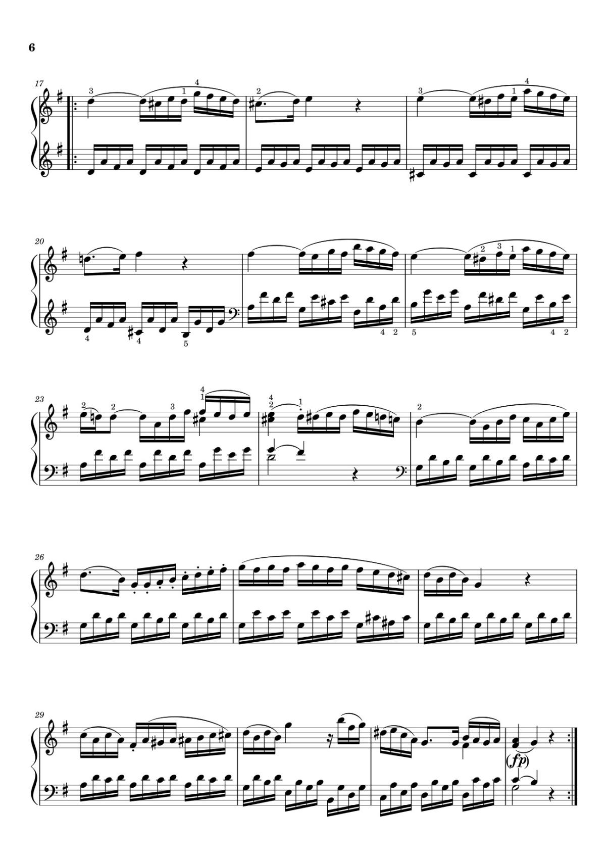 Page 2 of the piano sheet music PDF – Sonata I  Sheet Piano by Man with No Name