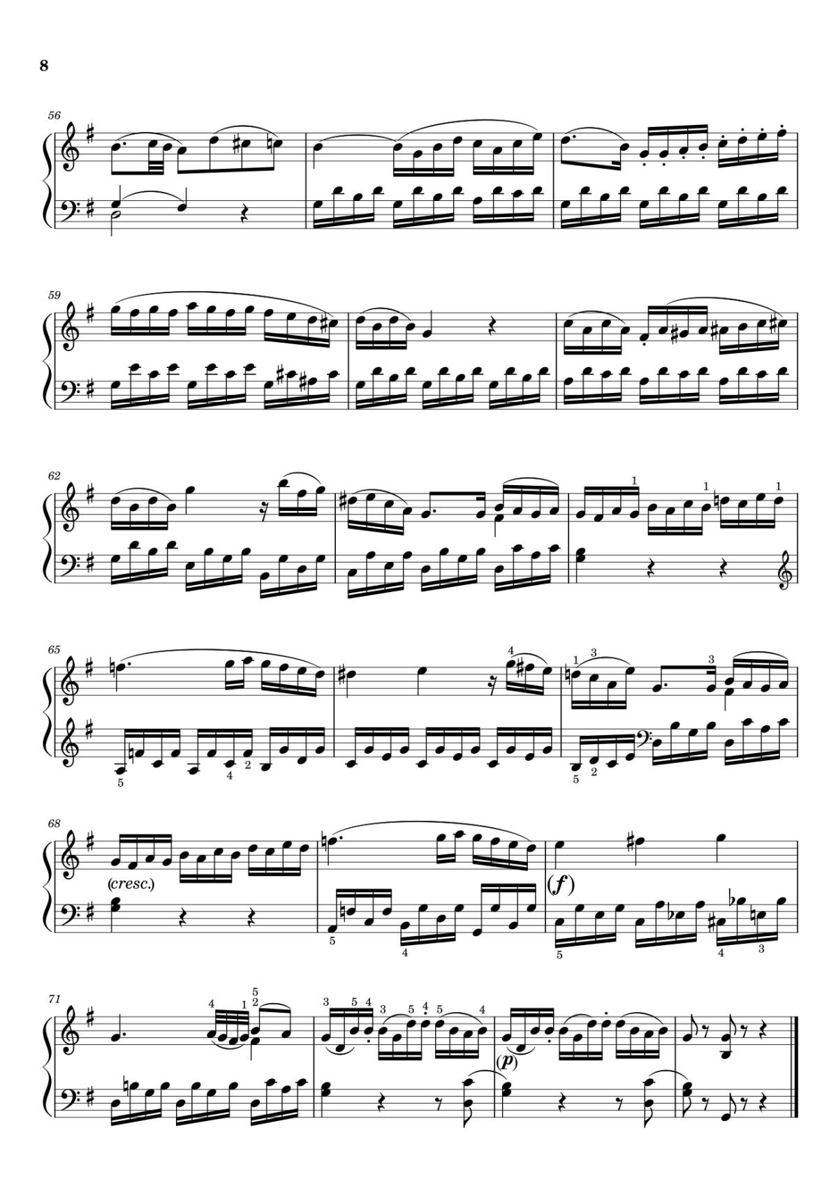 Page 4 of the piano sheet music PDF – Sonata I  Sheet Piano by Man with No Name