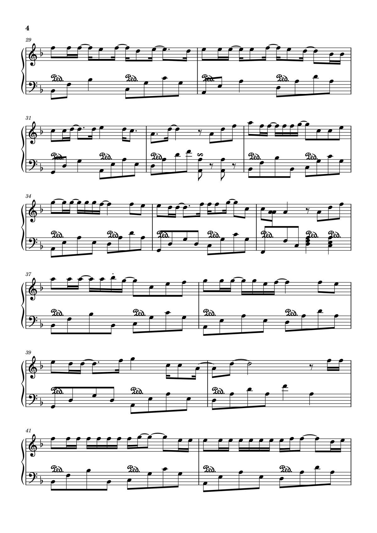 Page 4 of the piano sheet music PDF – Cause I Love You Sheet Piano by Nghiep
